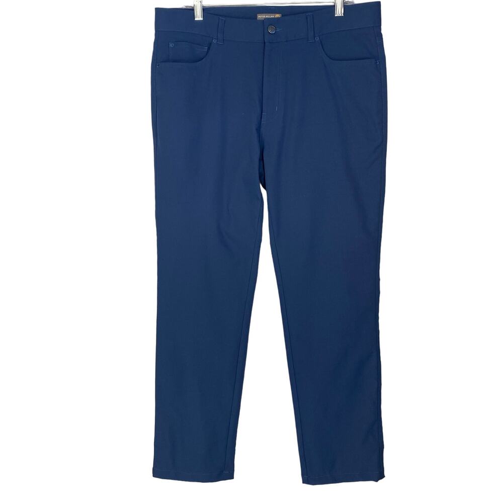 Peter Millar eb66 Performance Five-Pocket Golf Pants Mens 35/(32)* Navy Wicking